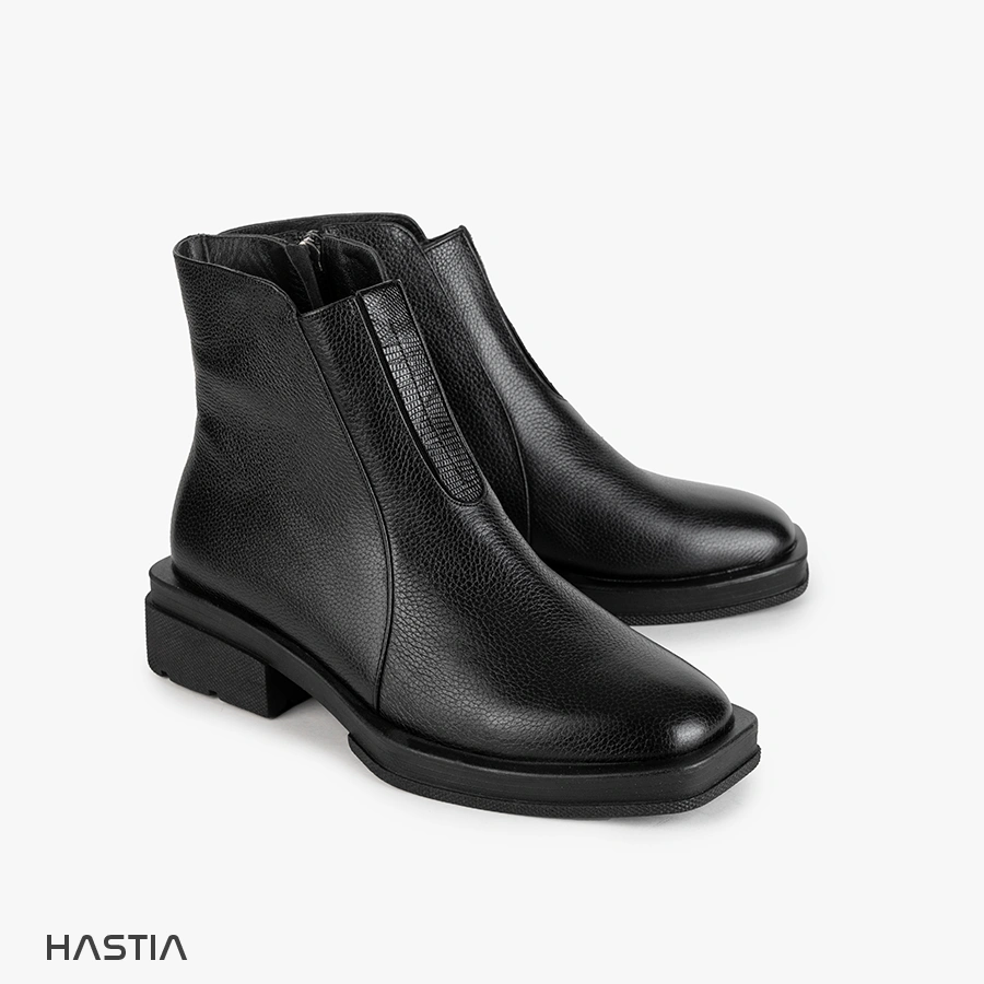 نیم بوت چرم زنانه مدلMHD-558