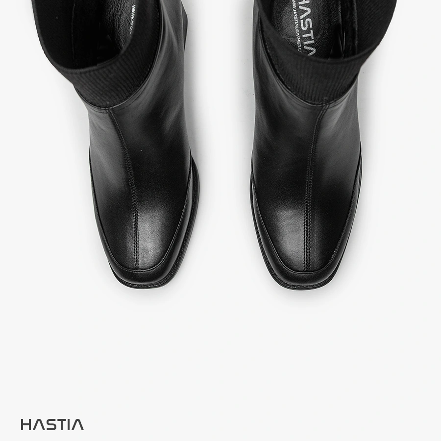 نیم بوت تمام چرم زنانه مدل HST-355