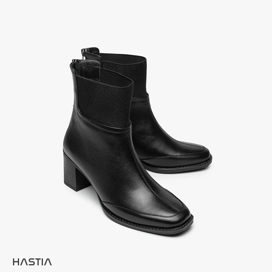 نیم بوت تمام چرم زنانه مدل HST-355